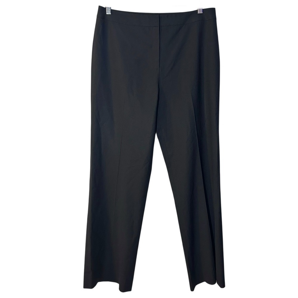 Lafayette 148 Black Wool Blend Trousers Pants Career